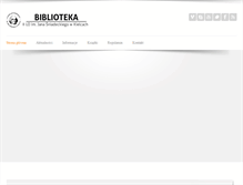 Tablet Screenshot of biblioteka.sniadek.pl